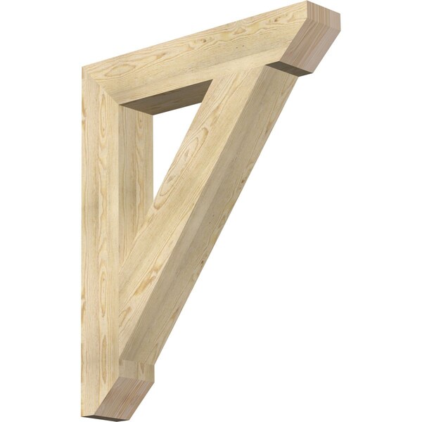 Ekena Millwork Traditional Slat Rough Sawn Bracket, Douglas Fir, 6"W x 34"D x 42"H BKT06X34X42TRA06RDF - main